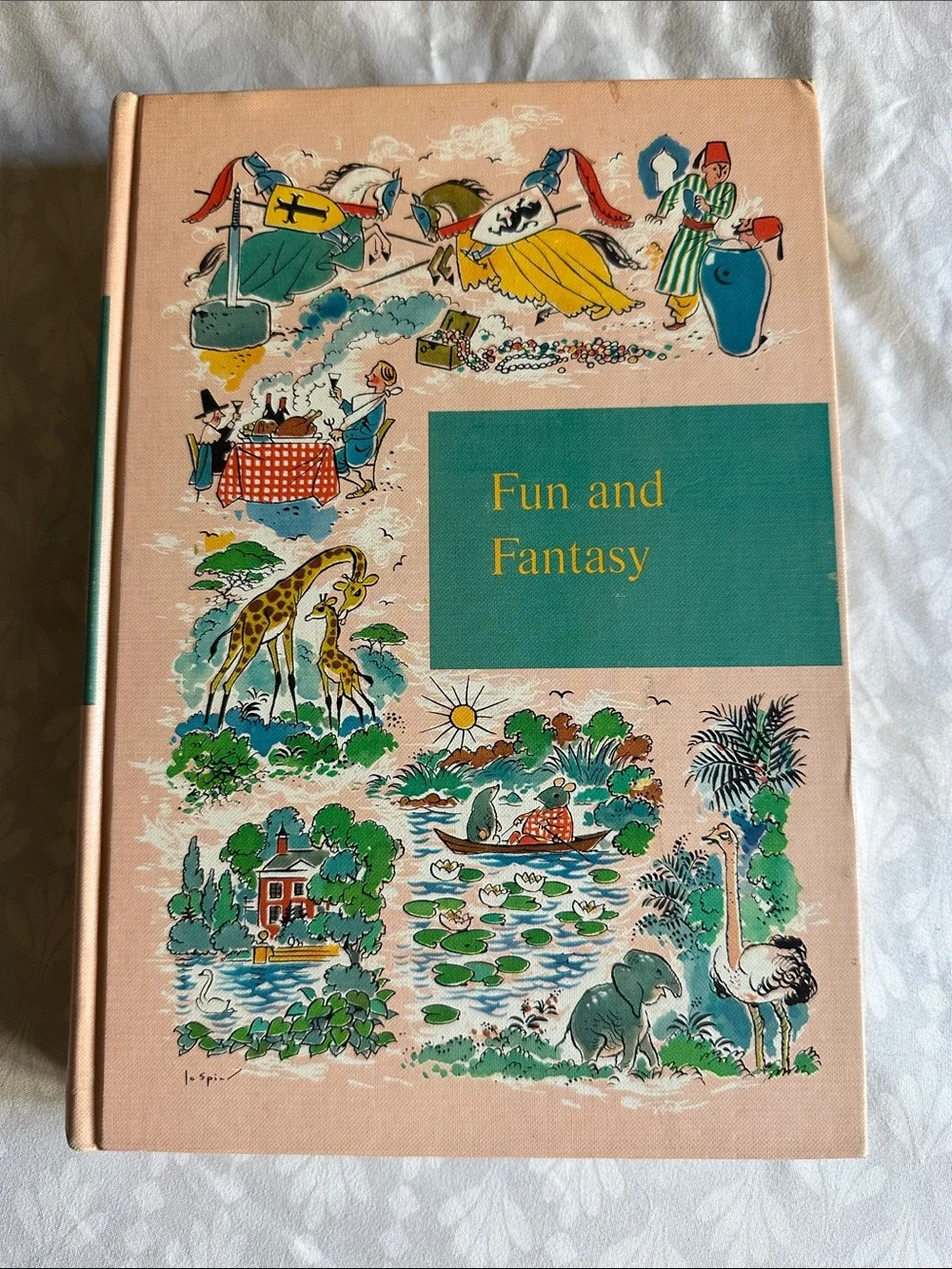 Through Golden Windows Fun and Fantasy Children's Vintage Hardcover Book